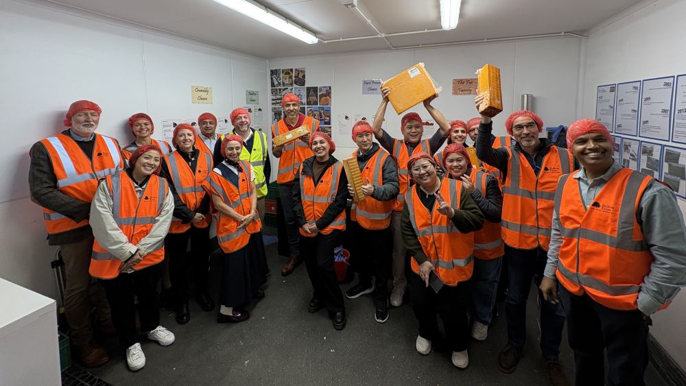 A group of people wearing hi-vis jackets.